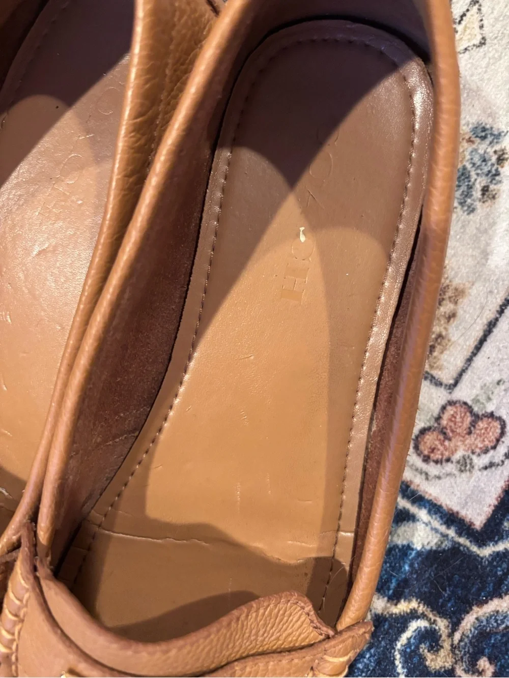Coach pebbled leather